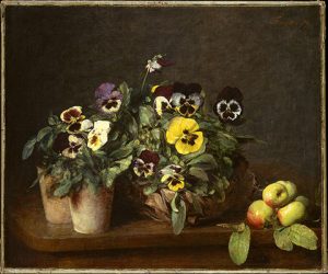 Still Life with Pansies 1874, Henri Fantin-Latour
